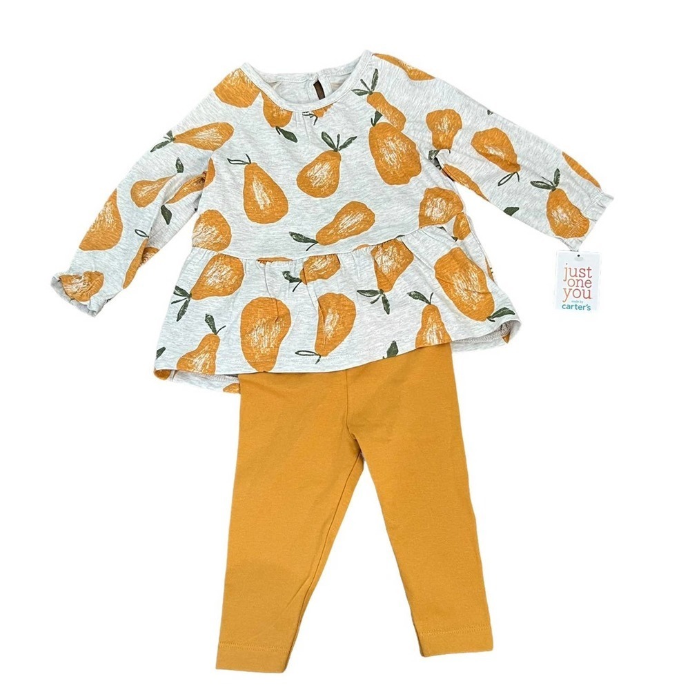 Target Baby Girls' 2pc Pears Top & Bottom Set - Just One You by Carter's 9M